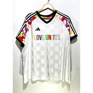 Adidas jersey t shirt aeroready rainbow performance sportswear women 2X